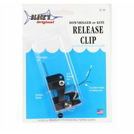 UPC: 0017702000993 | Black Marine Downrigger Kite Release Clip