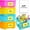 Yellow, variant on MESS Removable Storage Bin Labels, 6" x 4", Orange, 50 Count