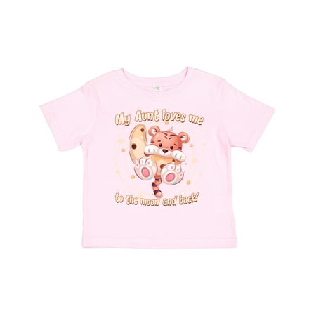 

Inktastic My Aunt Loves Me Tiger Gift Toddler Boy or Toddler Girl T-Shirt