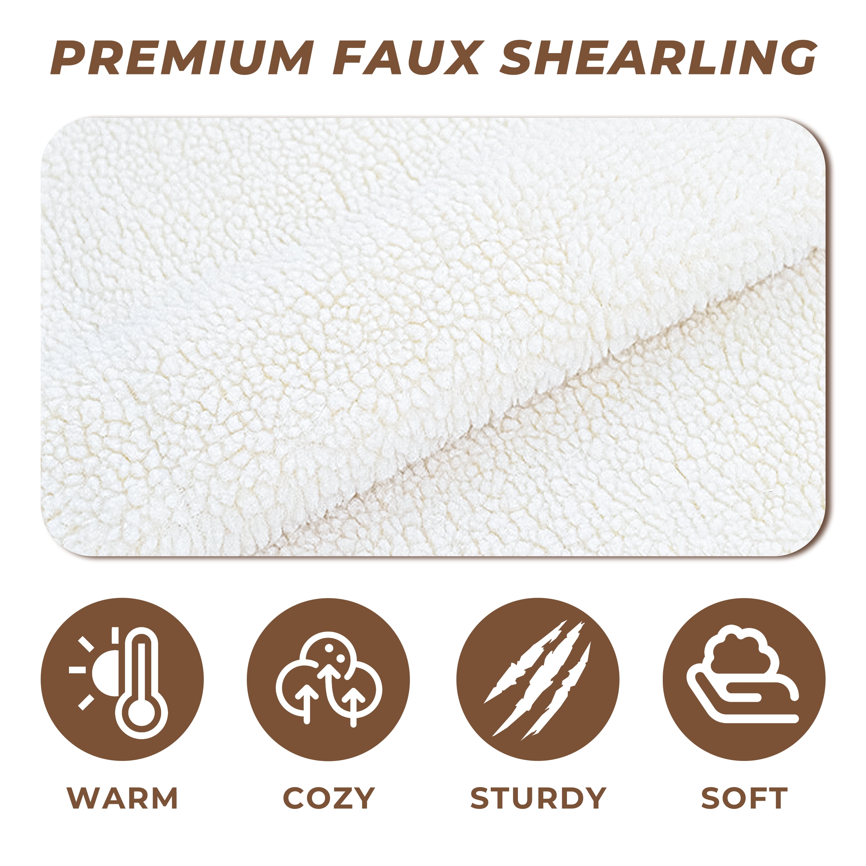 Faux Shearling Dog Bed Couch for Small Medium Dogs up to 35lbs, No Assembly Orthopedic Elevated Pet Sofa Bed, Furniture Style Comfy Dog Couch Bed, White