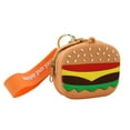 thumbnail image 1 of Guardurnaity Llaveros Silicona Imitación Simulación Hamburguesa Monedero Bolso lindo Chica Creativamente Dibujos animados Encantador De moda Ropa, zapatos y accesorios Miscelánea Marrón 16 CM, 1 of 6