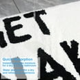 thumbnail image 4 of Cute Get Naked Bath Mat Bright Bathroom Rugs Bathroom Funny Non Slip Floor Bath Rug Machine Washable Bathmat Soft Microfiber Carpet for Bathtub & Shower (White Base & Black Words, 23.6 * 15.7 Inch), 4 of 8