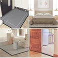thumbnail image 4 of Topboutique Carpet Transition Strip 2m/6.6ft Flexible Carpet Edge Trim Rug Edge Protector Carpet Edge Trimming for Home Kitchen Doorway,Black, 4 of 6