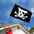 thumbnail image 3 of Double Sided Pirate Dog Flag Banner with Brass Grommets 12x18 Inch, 3 of 5