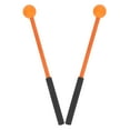 thumbnail image 1 of OFFIGAM 1Pair Orange Rubber Head Xylophone Mallets with Wooden Handle for Durable Percussion Instrument Use, 1 of 8
