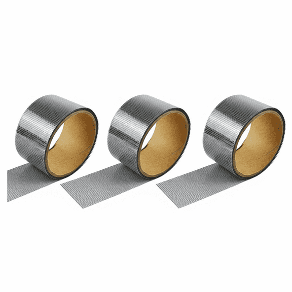 3 Roll Window Screen Repair Tape Roll Fiberglass Covering Mesh Strong Adhesive Tape for Window Door Screen,1.96*78.74 inch/Roll