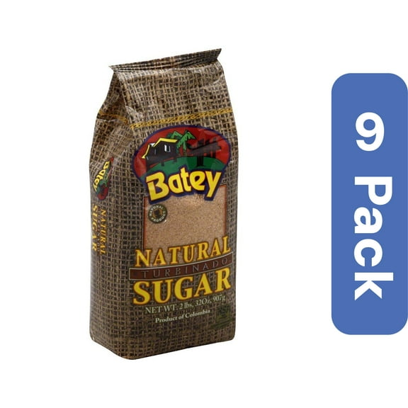 Batey Natural Turbinado Sugar 2 lb (Pack Of 9)