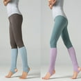 thumbnail image 6 of Women Girls Ballet Dance Stirrup Leg Warmers Ribbed Knit Latin Knee High Socks, 6 of 19