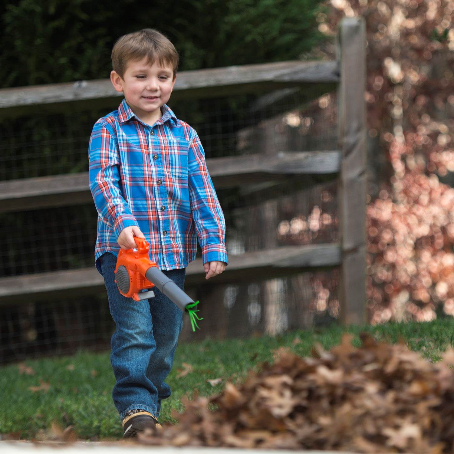 Husqvarna Kids Toddler Toy Battery Operated Lawn Leaf Blower w/Real Actions