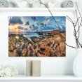 thumbnail image 1 of Blue Sky over Rough Rocky Coast - Extra Large Seashore Canvas Art, 1 of 3