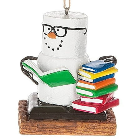Christmas Book Ornaments S'mores Book Club Smores Stack of Books Book Christmas Tree Ornament By Midwest Seasons Ship from US ()