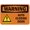 Warning Sign 1, variant on Auto Closing Door Warning Metal Tin Sign 12 x 8 Inches - Durable Wall Decor for Home, Garage, Yard, Workplace, Office, Door Safety Alert