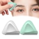 thumbnail image 3 of 2 piezas Herramienta Cuchillo ligero Facial Facial Facial Acero inoxidable Desafío Removerl Maquillaje Triángulo para mujer , blanco verde Macarena recortadora de cejas, 3 of 8