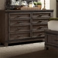 thumbnail image 3 of Thornwood Hills Dark Gray 8 Drawer Dresser, 3 of 8