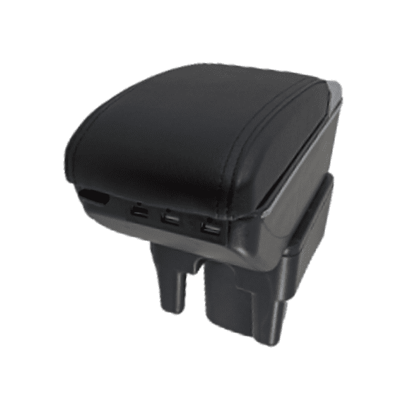 Descansabrazos para Toyota Avanza (2005-2012) Con 7 puertos USB costura negra LED TSIKA-SL Modelo Led