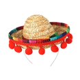 thumbnail image 4 of Rongfmy Sombrero Hat Practical Photo Props Creative Comfortable Mexican Theme Decoration Beige Hat, 4 of 9