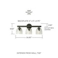 thumbnail image 2 of 3 Light Bath Vanity In Farmhouse Style-9.5 Inches Tall And 24.5 Inches Wide Capital Lighting 147631Ck-536, 2 of 6