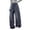 Dark Blue, variant on Gunia Baggy Jeans For Girls Straight Leg Pant High Waist Elastic Band Casual With Pockets Kids Teen Girl Denim Pants 5-14 Years