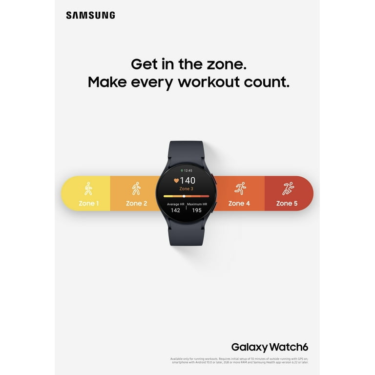 Samsung Galaxy Watch6 Smart Watch, 40mm, Small, Bluetooth, Gold Samsung Galaxy Watch6 Smart Watch, 40mm, Small, Bluetooth, Gold