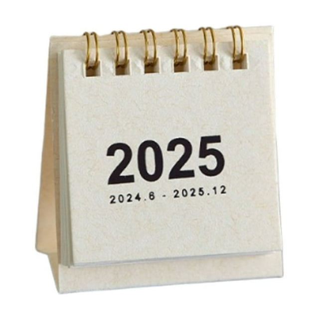 Calendrier Mini 2025 Décoration de Table Famille Décoration Pratique Calendrier de Bureau