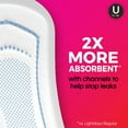 U by Kotex Lightdays Plus Panty Liners, Regular Length, Unscented, 80