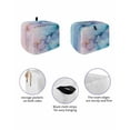 thumbnail image 2 of Fsddascl Abstract Marble Turquoise Small Toaster Cover 2 Slice, Kitchen Appliance Covers, Gradient Pink Blue Gold Foil Wavy Toaster Oven Cover with Loop, Bread Machine Cover Polyester Dust Cover, 2 of 5