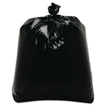 Trinity Packaging Low-Density Can Liners .7mil 16gal 24w x 32h Black 500/Carton ML2432