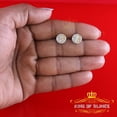 thumbnail image 2 of King of Bling's Silver White 0.20ct Hip Hop Men's & Women's Diamond Yin And Yung Round Earring, 2 of 12