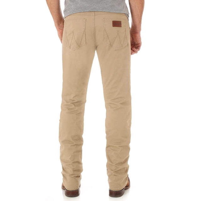 Wrangler Men's Retro Slim Straight Leg Jean, Fawn, 29W x 34L