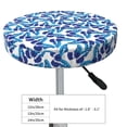thumbnail image 4 of Susaid Blue Butterflies Print Elastic Bar Stool Cover Personalized Washable Stool Cover for Barbershop Home Bar Kitchen-14 inch, 4 of 7