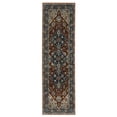 thumbnail image 2 of Oriental Weavers Aberdeen Area Rug - 1143H - 2' x 3' - in Rust/ Blue - Vintage Inspired, Stain Resistant, Family and Pet Friendly , Entryway, Bathroom Accent Rug, 2 of 4