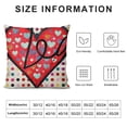 thumbnail image 5 of Valentine's Day Pillow Cover Love Striped Love Decor Throw Pillow Covers Valentine's Day Cushion Case Decoration for Sofa Couch, 5 of 5