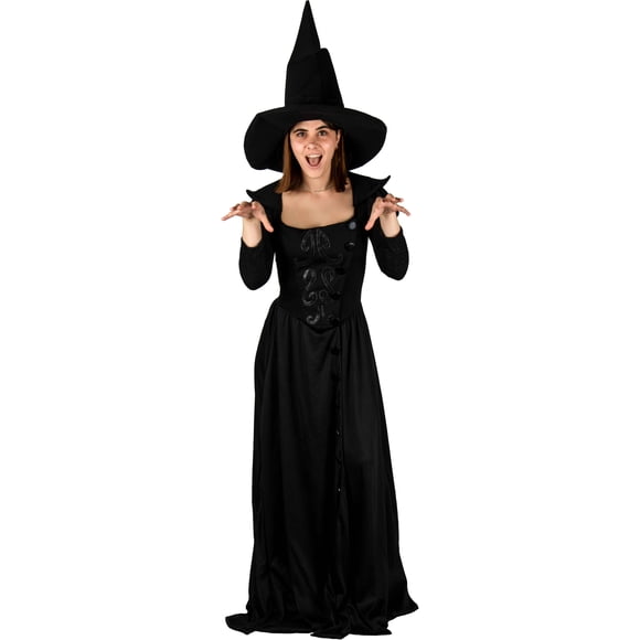 Disfraz Vestido Bruja Elegante para Mujer Talla S