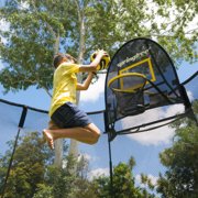 Springfree Kids 8 x 11 Ft Trampoline & FlexrHoop Basketball Set