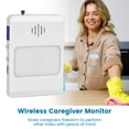 Mart Caregiver Wireless Bed Pad Alarm System with Weight Sensor and Pager for Fall Prevention