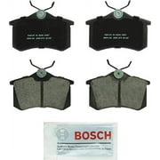 Bosch BC340 QuietCast Premium Ceramic Disc Brake Pad Set For: Audi A3, A4, A6, A8, Allroad, Quattro, RS6, S4, S6, S8, TT; Volkswagen Beetle, Golf, Jetta, Passat, Quantum, Scirocco, Vento, Rear