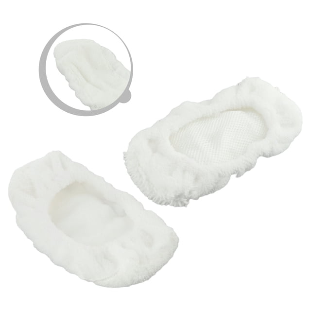 MYG For Oreck Steam Mop Replacement Pads, Compatible with for STEAM100 & STEAM100LRH Models, 2 Pack, White, Microfiber Cleaning Cloths for Floors, Tiles, and Kitchen Surfaces