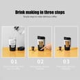 thumbnail image 2 of Taza mezcladora automática, recipiente giratorio transparente liviano para bebidas caseras Vasos Leche Café negro, 2 of 5