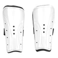 thumbnail image 1 of 1 paire de protège-tibias de football pour adultes et enfants, protection des jambes, blanc, 1 of 4