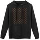thumbnail image 1 of Sudadera con capucha minimalista de lunares marrones, 52% algodón y 48% poliéster, para hombre y mujer, 1 of 5