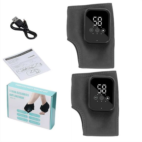 3 in 1 Foot Massager,Foot Massager for Plantar Fasciitis,Wireless & Portable with 3-Level Heat Massage Adjustable