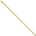 thumbnail image 4 of 14K Yellow Gold 4.5mm Hand-Polished Fancy Link Chain, 4 of 5