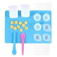 thumbnail image 1 of KLKCMS Tasses à Mesurer en Silicone Kit d'Outils de Mélange de Résine, Tasses de Mélange en Silicone Outils de Colle DIY Tasse pour Moule de Coulée de Résine Époxy 27 Pcs, 1 of 9