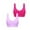 a Hot Pink everyday bra for women, variant on ATOYSOY 2 Pack Plus Size Sports Bra Everyday Bra Yoga Activewear Workout Push Up Bralette Underwear Comfort Bra Teens Breathable Wireless Ruched Tank Tops Pink XXL