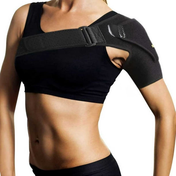 Portable Adjustable Single Shoulder Brace Exercise Guard Pain Badminton  Tennis Basketball Compression Strap Shoulders Back Support Belt 