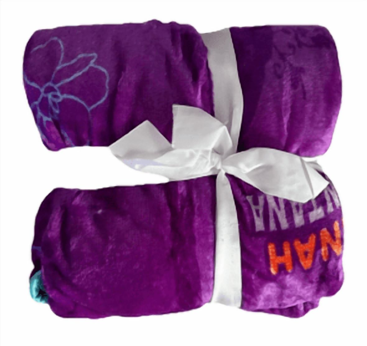 Hannah Montana Super Soft Travel Blanket 40in x 50in Purple