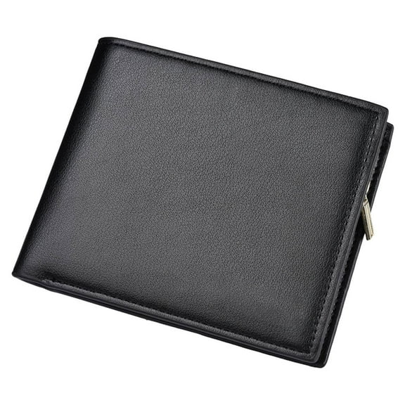 1PCs Men's Wallet Short Korean Business Multi Card Wallet Zipper Zero Wallet 30% Off-black