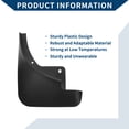 thumbnail image 4 of Guardabarros de barro únicos con accesorios de montaje para Renault K-ZE 2019-2023, guardabarros delanteros y traseros, 1 conjunto, 4 of 6
