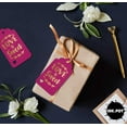thumbnail image 4 of Inkdotpot 100 Pack Real Gold Foil Paper Tags Love Is Sweet Wedding Favor Hang Tag, 4 of 6