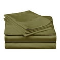 thumbnail image 2 of 300 Thread Count 100% Cotton Deep Pocket Solid Bedding Sheet Set, Twin, Sage - Blue Nile Mills, 2 of 5